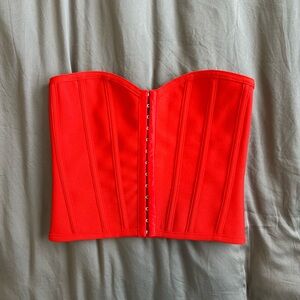 BNWT PrettyLittleThing Red Corset Top